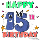 Happy Birthday Happy 15th Birthday Sticker