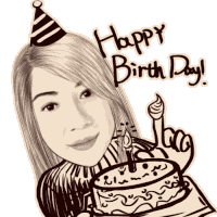 Happy Birthday Sticker