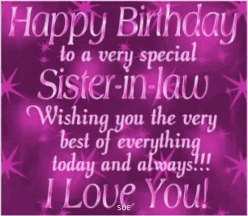 Happy Birthday Sister In Law GIF