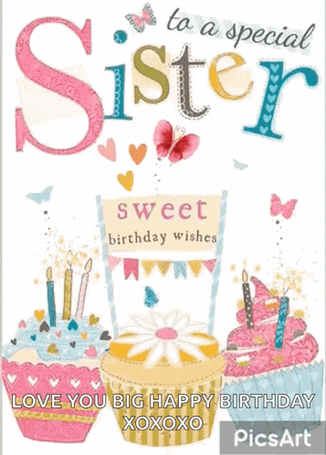 Happy Birthday Sister GIF