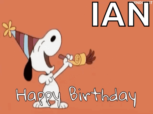 Happy Birthday Snoopy GIF