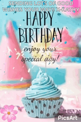 Happy Birthday To You Cupcake GIF