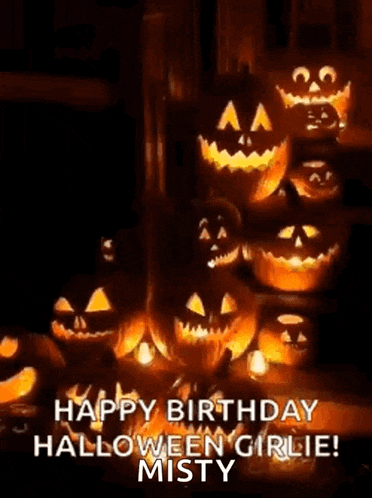 Happy Halloween Birthday GIF