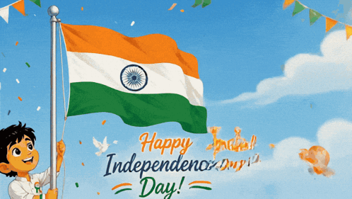 Happy Independence Day 15th August Independence Day GIF