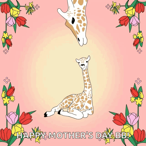 Happy Mothers Day Mothers Kiss GIF