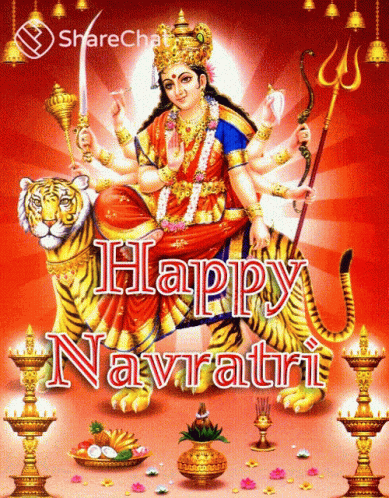 Happy Navratri शेरावाली GIF