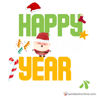 Happy New Year 2025 Sticker