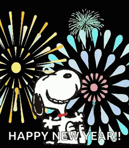 Happy New Year 2025 Snoopy GIF