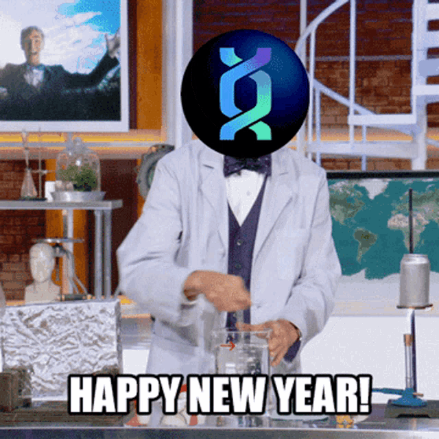 Happy New Year Bill Nye GIF