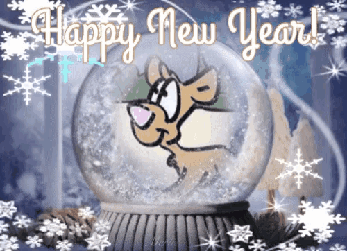 Happy New Year Fireworks GIF