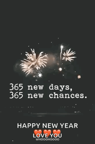 Happy New Year Fireworks GIF