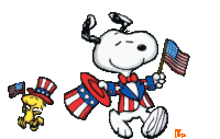 Happy Presidents Day Snoopy Sticker