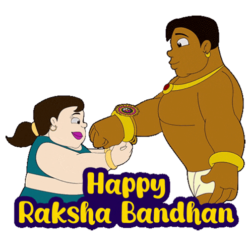 Happy Raksha Bandhan Chhota Bheem GIF