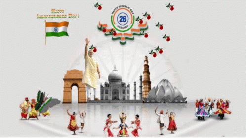 Happy Republic Day Hands Up GIF