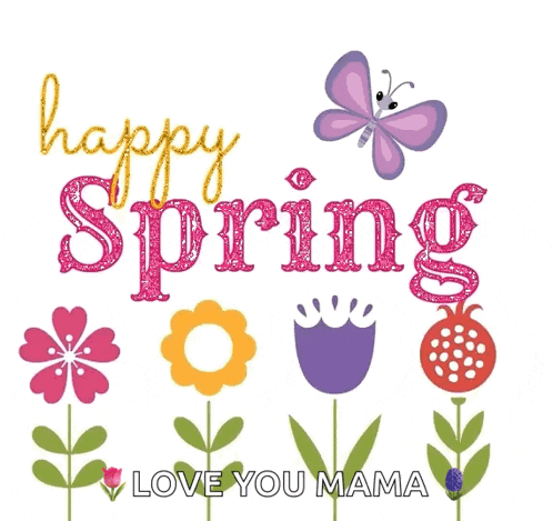 Happy Spring Spring Flowers GIF