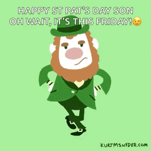 Happy St Patricks Day Leprechaun GIF