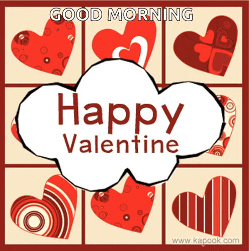 Happy Valentines Day Hearts GIF