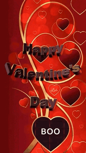 Happy Valentines Day Hearts GIF