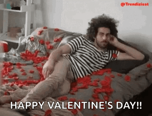 Happy Valentines Day Petals GIF