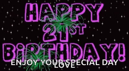 Happy21st Birthday Happy Birthday GIF