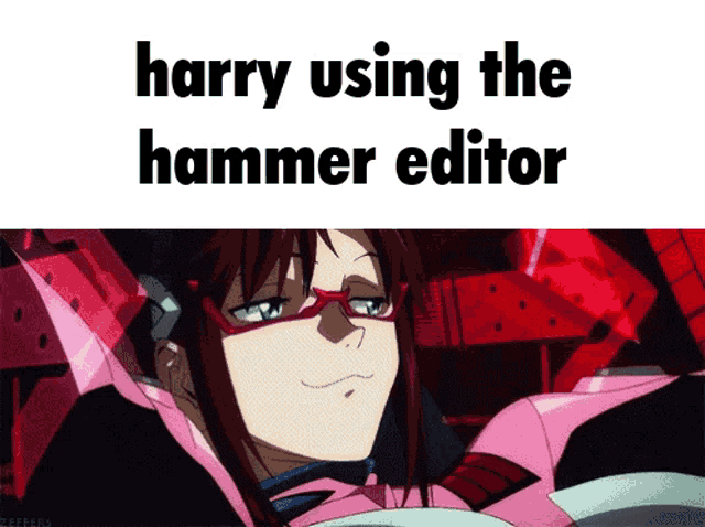Harry Using The Hamemr Editor Maria GIF