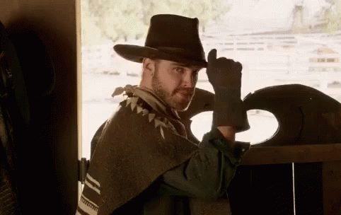 Hat Tip Leave GIF