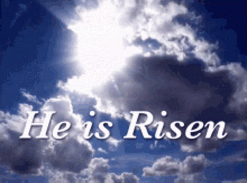 He Is Risen Clouds GIF