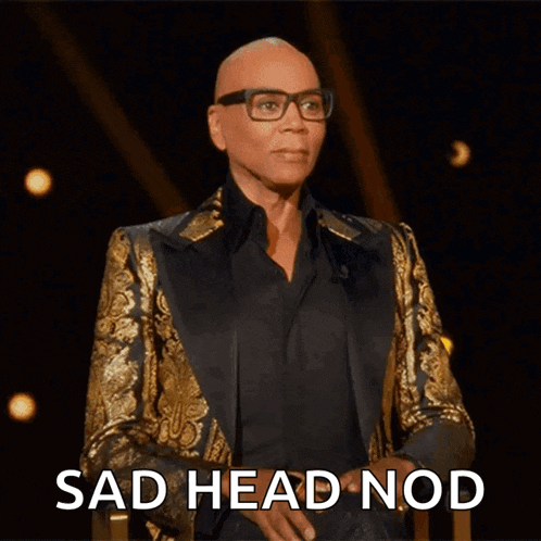 Head Nod Rupaul GIF