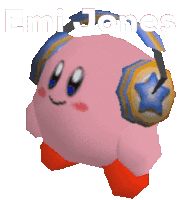 Headphones Kirby Sticker