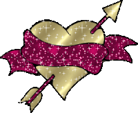 Heart Glittery Sticker