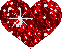 Heart Glittery Sticker