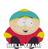 Hell Yeah Eric Cartman Sticker
