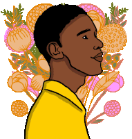 Hello Flower Sticker