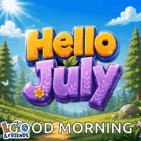 Hello July Welcome July GIF