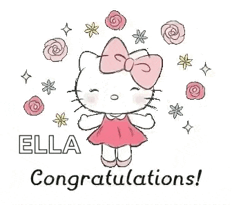 Hello Kitty Congratulations GIF