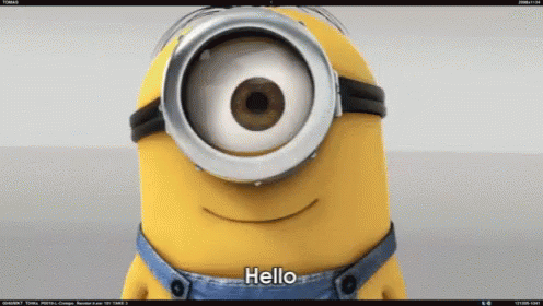 Hello Minion GIF