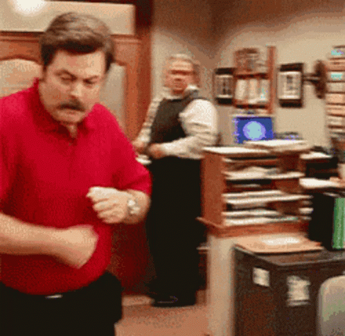 Hello Ron Swanson GIF
