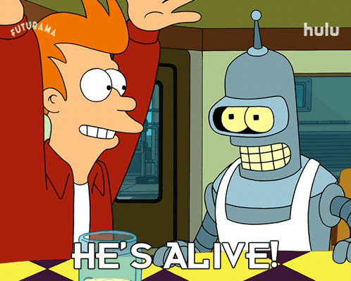 He'S Alive Fry GIF