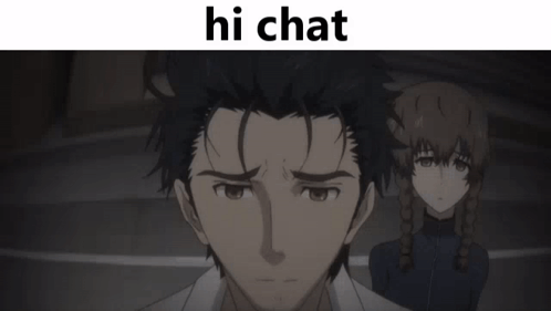 Hi Chat Steins Gate GIF