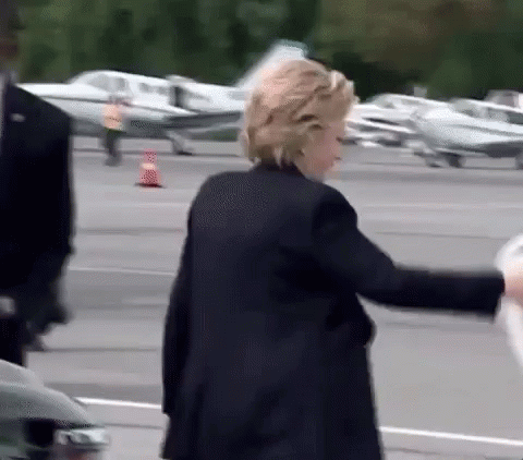 Hillary Clinton Plane GIF
