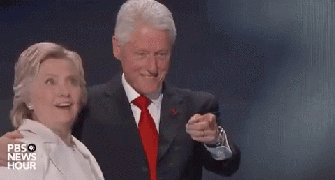 Hillary Surprise GIF