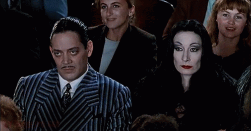 Holiday Spirit Addams Mood GIF