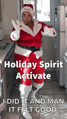 Holly Logan Santa GIF