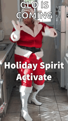 Holly Logan Santa GIF