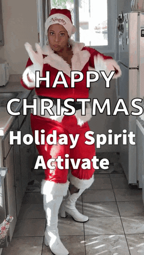 Holly Logan Santa GIF