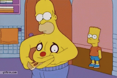 Homer Simpson Bart Simpson GIF