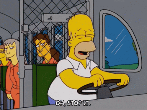 Homer Simpson Oh Stop It GIF