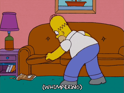 Homer Simpson Upset GIF