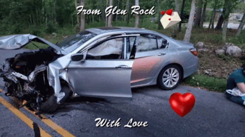 Honda Car Crash GIF