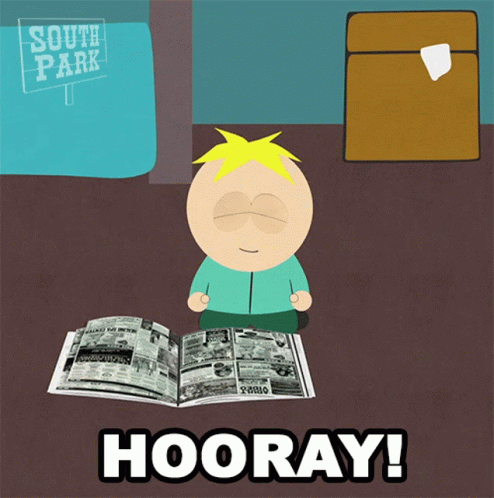 Hooray Butters Stotch GIF